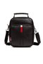 Men's Leather Hand and Shoulder Bag, Crossbody Bag Daily Use Black Color (MEDIUM SIZE). Telephone Compartment - 4