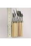 Spatula Set Acrylic Spatula Oil Paint Hobby Works 7-Piece Palette Knife Set-Wooden Handle - 3