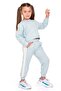 Mint Color Girl's Tracksuit Set with Bow Accessory