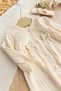 100% Cotton Combed Baby Girl Jumpsuit with Laced Bow - 2