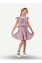 3 Years Old Lilac Muslin Lace Girl's Tunic + Skirt Set 3 Years Old