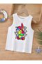 Cartoon Character Printed Sleeveless Children's T-Shirt