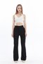 Ottoman Corduroy Knee-Proof High Waist Recovery Spanish Leg Palazzo Pants - 4
