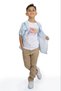 boys' oxford shirt t-shirt trousers set / shirt - t-shirt trousers 3-piece set - 3