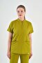 Lycra Oil Green Zipper Detailed - 7