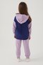 Rolypoly Cat YouRe So Sweet Purple Navy Blue Girls' Tracksuit Set - 5
