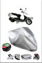 Abush Speedy100I Rear Bag Compatible Gray Waterproof Canvas (Motorcycle)