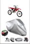 Honda Crf250X Rear Bag Compatible Gray Waterproof Canvas (Motorcycle)