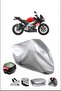 Aprilia Tuono660 Rear Bag Compatible Gray Waterproof Canvas (Motorcycle)