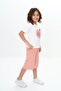 Girl's Garni Heart Printed Capri Suit - 2