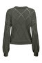 Women's Round Neck Oversize Knitted Sweater - 15339575 - 4