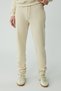Candace Women's Cotton Fleece-Lined Relaxed Vanilla Sweatpants with Elastic Waist and Cuffs - 2
