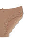 4-Piece Cotton Lace Detailed Slip Women's Panties - 5