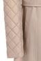 Quilted Garnished Water-Repellent Lined Trench Coat Stone 6627 - 7