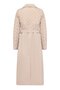 Quilted Garnished Water-Repellent Lined Trench Coat Stone 6627 - 8