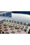 Luxury Chess Set with Mother of Pearl Embroidery - 27.5X27.5 cm - Special Design - 6