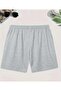 Men's Bull Printed Bermuda Pocket Cord Detailed Regular Fit Mold Gray Shorts - 2