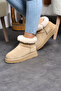Genuine Sheepskin Suede Leather Short Mini Boots - 2