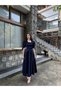 NAVY BLUE SATIN DREAM DRESS