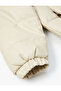 Faux Leather Coat Puffer Zipper Pocket Stand Collar - 7