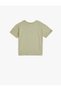 T-Shirt Short Sleeve Crew Neck Print Detailed Cotton - 2