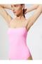 Basic Swimsuit Strapless Covered with Removable Straps - 2