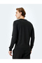 Crew Neck Long Sleeve Basic Knitwear Sweater - 4