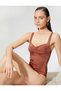 Μαγιό Basic Draped με Χοντρό λουράκι
