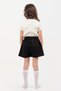 Girl's Black Shorts Skirt - School Skirt - 4