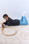 Boy's Tracksuit Set Palm Printed Ribbed 4 Seasons Cycling Collar F13 - 4