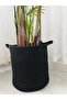 Black Wicker Basket - Organizer for Toys and Flower Pots, 25X25 - 4