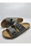 Cork Sole Arizona Leoli Model Double Buckle Orthopedic Slippers - 3