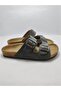 Cork Sole Arizona Leoli Model Double Buckle Orthopedic Slippers - 5