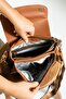 Women's Brown-Tan Hand and Shoulder Bag - 4