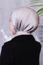 Women's Silver Patterned Shal 72X185 cm - 7