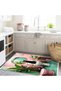Buse Collection Black Cat Patterned Woven Base Modern Decorative Carpet in the Bathroom Buse36 - 3