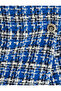 Mini Size Double Breasted Buttoned Tweed Short Skirt - 6