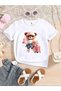 New York Printed 3-Pack White Girl's T-Shirt - 4