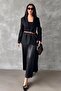 Women's Black Pleated Skirt Mg2318 - 5