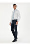 Light Blue Slim Fit Cotton Classic Shirt 50294746-Vr003 - 4