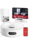 S10 Robot Vacuum and Mop with Dual Stations, Self Draining and Self Refilling 6500Pa Suction