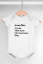 Baby Body Unisex Mom Loves Me Very Much Pattern 100% Cotton Breathable Fabric