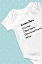 Baby Body Unisex Mom Loves Me Very Much Pattern 100% Cotton Breathable Fabric - 6