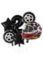 Motor Racing Birthday Concept Helmet Wheel Foil Ballone Foil Ballone Set - 2