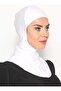 هيجاب بونيه مع طوق الرقبة - أبيض -