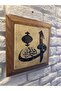 لوح طاولة رخام من الحجر الطبيعي بإطار صلب مقاس 26 × 26 سم - 2