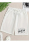 Never Give up Printed Colorful Basic Shorts