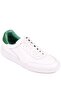 - White Genuine Leather Lace-Up Men's Sneakers 666-11 - 2