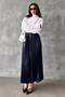 Navy Blue Pleated Women's Skirt Mg2318 - 7