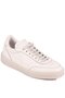 - Beige Genuine Leather Lace-Up Men's Sneakers 666-0328 - 2